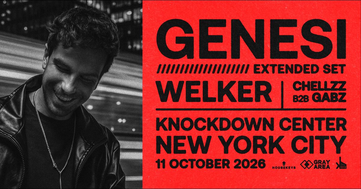 GENESI Brings Extended Set to New York’s Knockdown Center This October