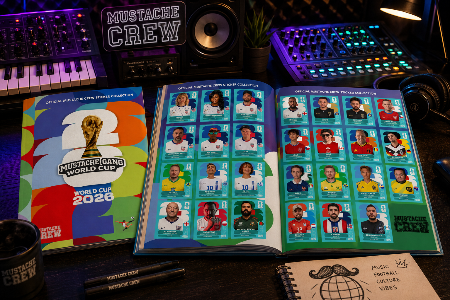 Mustache Crew World Cup Unites Global Talent Through One Massive Electronic Music Compilation